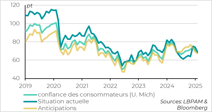 United States: risks of tariffs weigh on household confidence in early 2025 